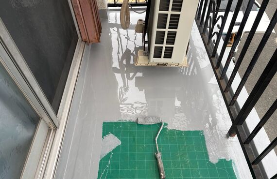 豊中市ベランダから雨漏りの為、防水工事| 拠点の豊中市と周辺地域で防水工事を行うassist